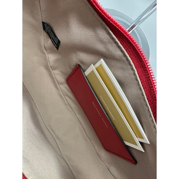 Michael Kors Small Kayla Crimson Signature Convertible Pouchette 32T5T8QU1B NWT - Picture 9 of 14